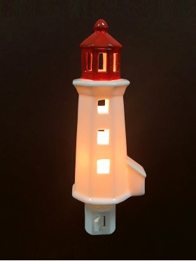 Porcelain Peggy's Cove Night Light with Gift Box